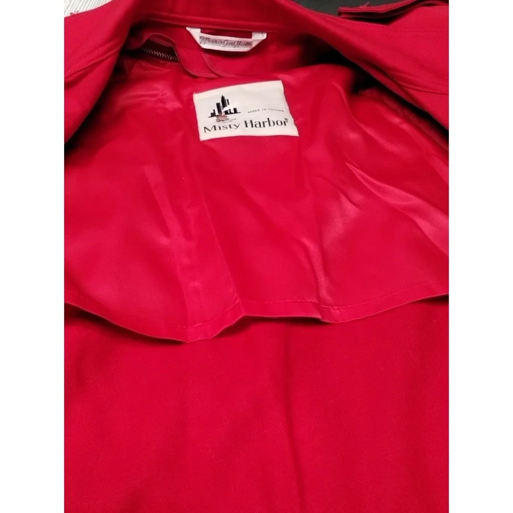 Misty Harbor Red Overcoat Long Sleeve Size 8‎ Reg Buttons Pockets